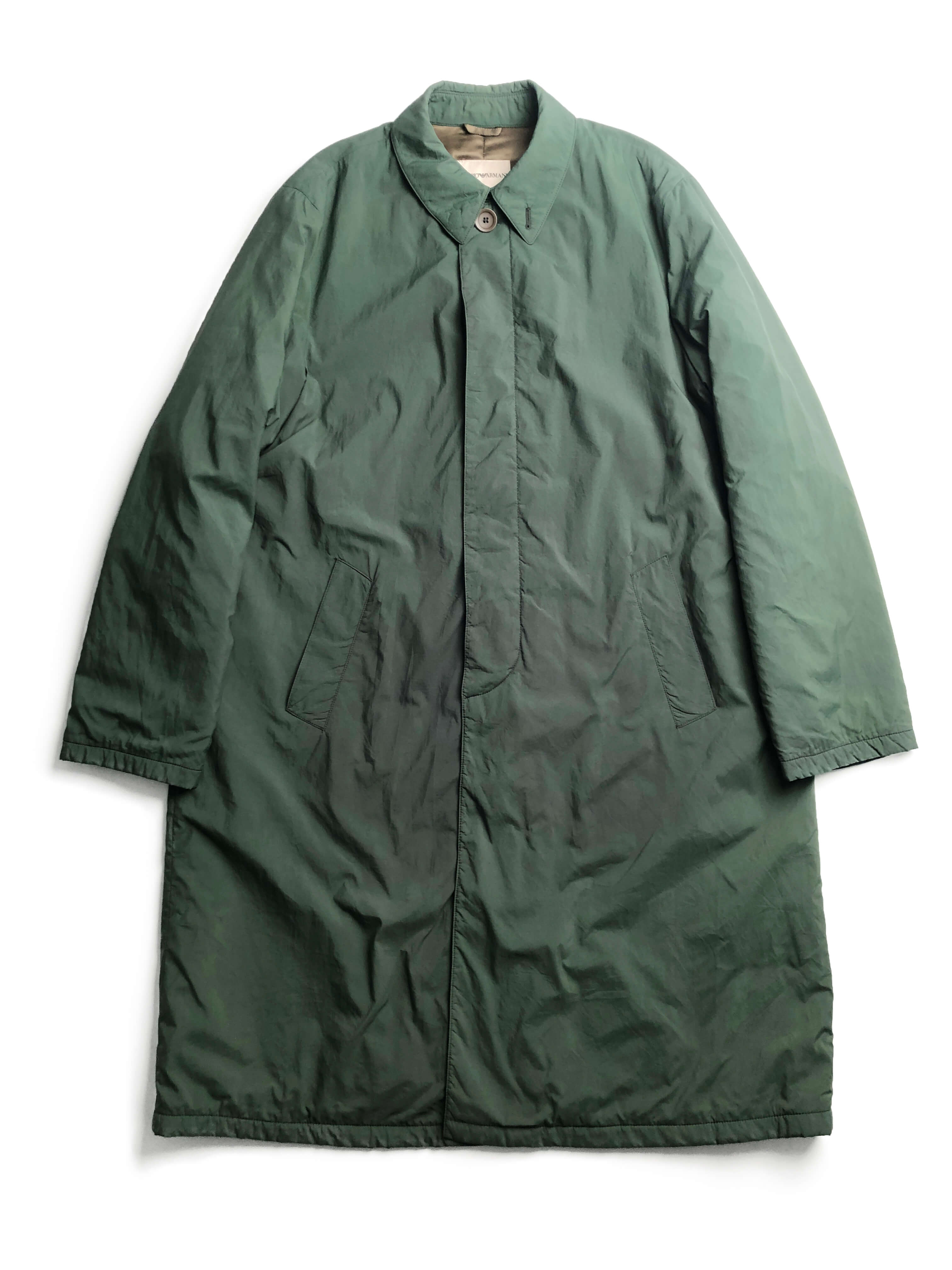 EMPORIO ARMANI 90s green nylon coat