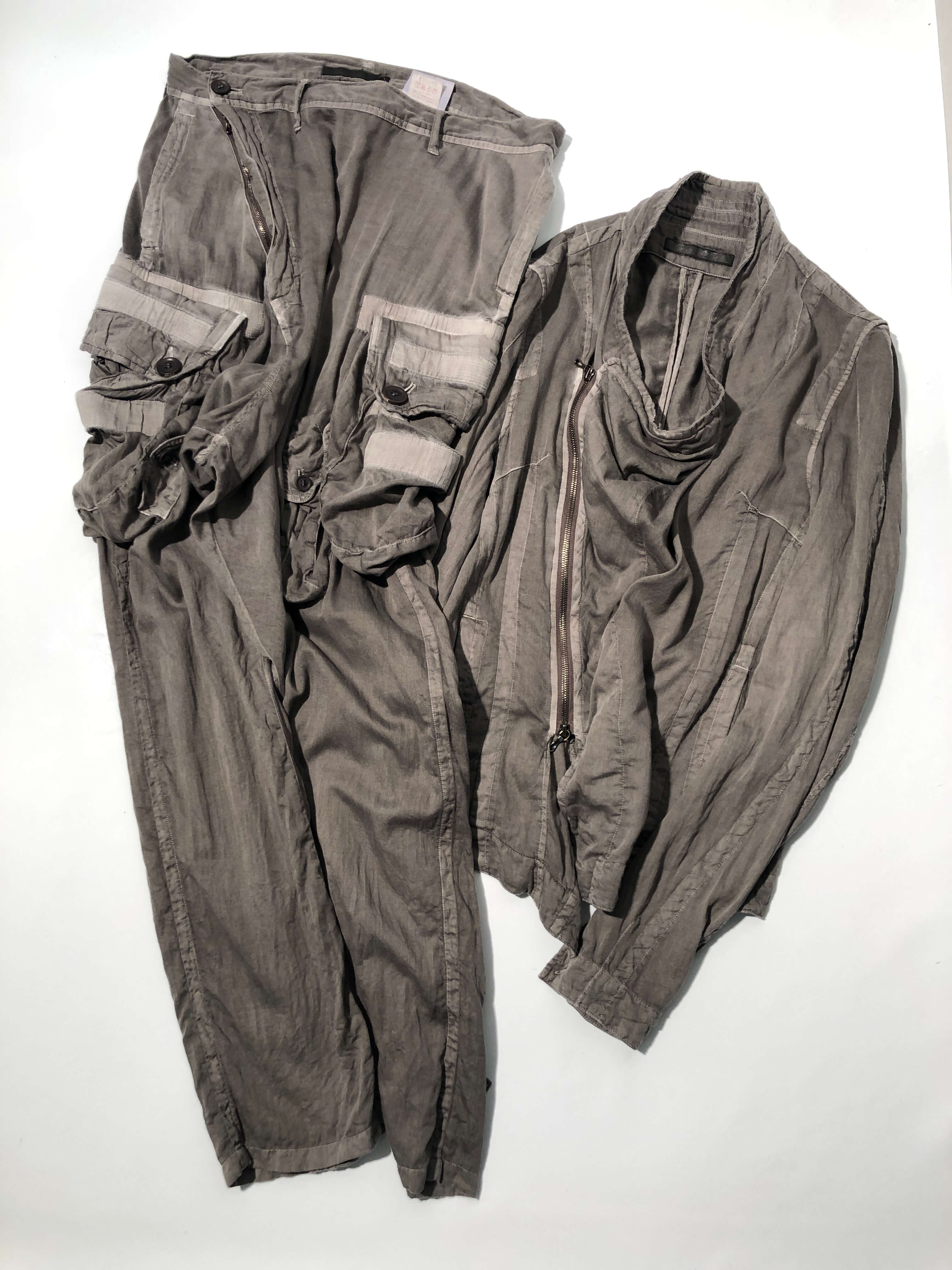 julius 2012 edge; warm gray dyeing suit
